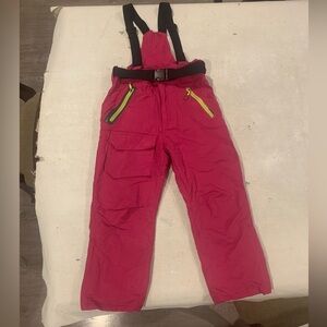 Kids Pink Snow Pants